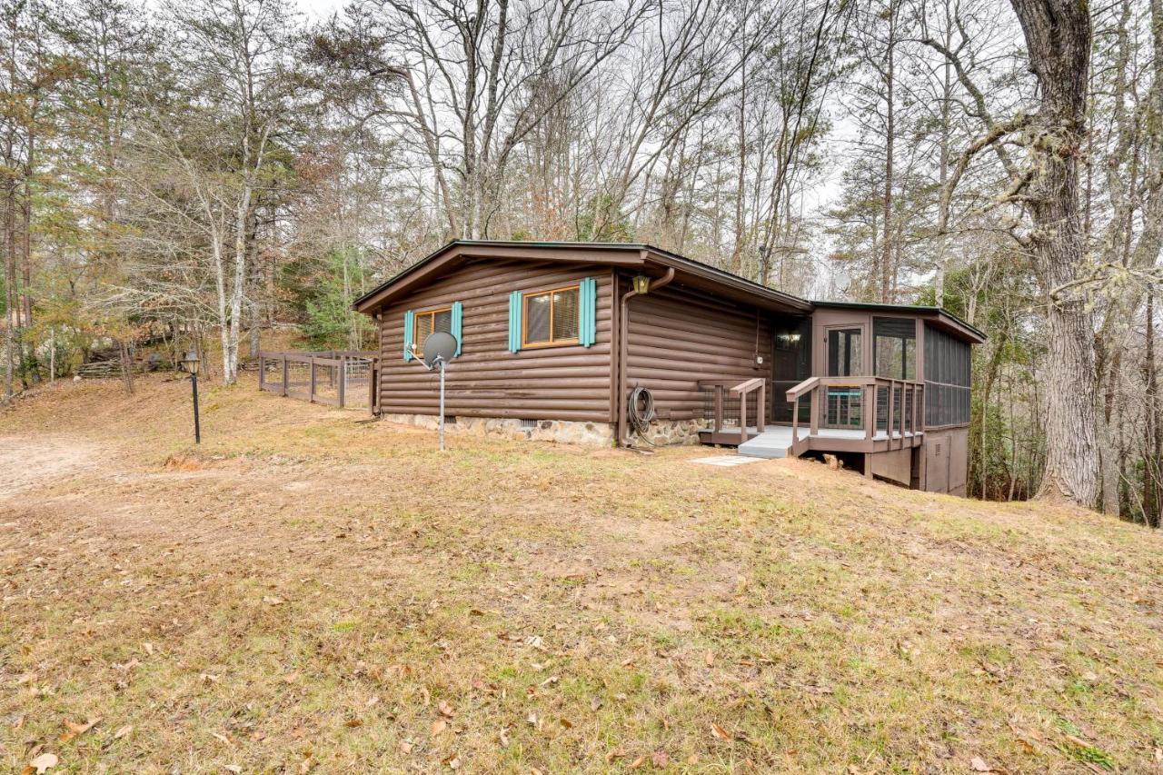 Peaceful Warne Cabin Fenced Yard And Screened Porch Brasstown Dış mekan fotoğraf